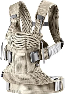 Produktbild von BabyBjörn Babytrage One Air, 3D-Netzstoff, Grau-Beige