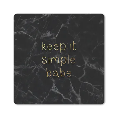 Produktbild von MuchoWow® Mauspad Mousepad Zitate - Sprichwörter - Gold - Marmor 30x30 cm - Mousepads - Maus Mat - Pad - Mausunterlage - Gaming
