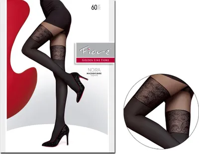 Produktbild von Schwarze Strumpfhose, die eine NOIRA-Strumpfhose imitiert 60 den 2 Black
