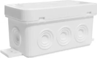 Produktbild von Aufputzdose, hermetisch, weiß, IP54, aufschnappbar, 80x45x41, Viplast 03801