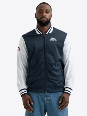 Produktbild von Herren Trainingsjacke normale Passform ELTHAM Dark Navy/White M Lonsdale