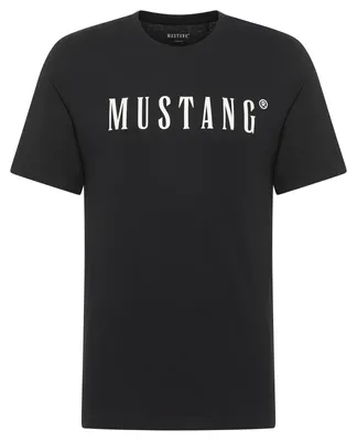 Produktbild von Mustang Übergrößen Logoprint T-Shirt schwarz Austin