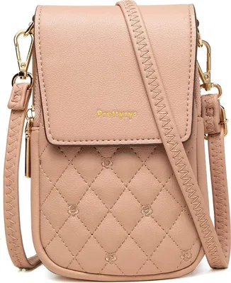 Produktbild von Umhängetasche Umhängetasche Damen, Handy-Umhängetasche, Minibag, Crossbody (Geeignet für Mobiltelefone unter 6,9 Zoll), mit Verstellbar Abnehmbar Schultergurt,Pink