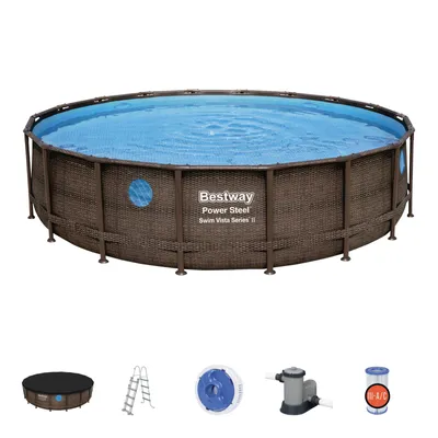 Produktbild von Bestway 56977, 23062 l, Gerahmter Pool, Leiter, Braun, 100,7 kg