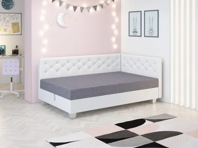 Obrázok produktu pre Jednolôžková posteľ 120x195 FREDERIKA PLUS 2 - šedá / biela