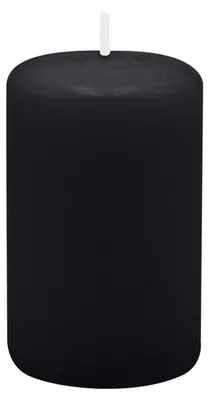 Produktbild von Stumpenkerzen 80 x Ø 50 mm, Schwarz, 16 Stück
