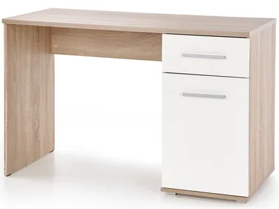 Zdjęcie produktu dla Halmar Biurko Lima B1 - dąb sonoma / biały połysk