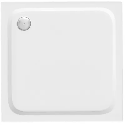 Immagine prodotto di Piatto Doccia Rea Belmond 90X90 Bianco con sifone dorato a spazzola