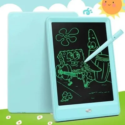 Produktbild von Kinder Maltafel LCD Schreibtafel Zeichenbrett Farbe Zaubertafe 10 Zoll Blau