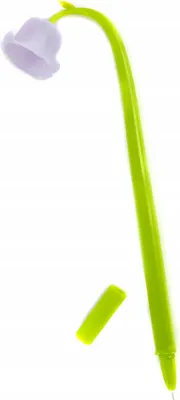 Produktbild von Maiglöckchen Blume Fineliner Stift Schwarz - Gummiert & Nachfüllbar - Geschenkidee