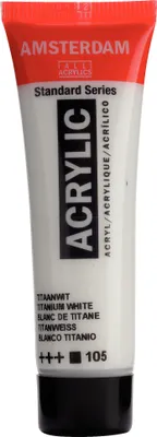 Immagine prodotto di Amsterdam Serie Standard tubo di colore acrilico 20 ml bianco titanio 105