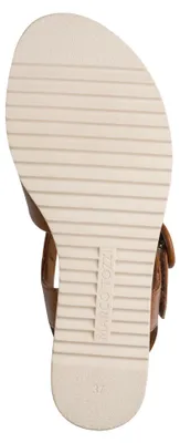 Produktbild von MARCO TOZZI Damen Sandale Kreuzriemen Keilabsatz Kork Vegan 2-28714-46, Größe:39 EU, Farbe:Braun