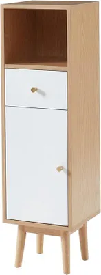Image de Meuble de salle de bain - Meuble bas - Design moderne - Pièce unique - Blanc - Bois