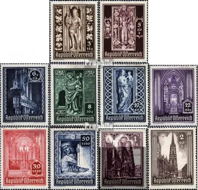 Produktbild von Briefmarken Österreich 1946 Mi 791-800 (kompl.Ausg.) Gefälligkeitsentwertung gestempelt Stephansdom