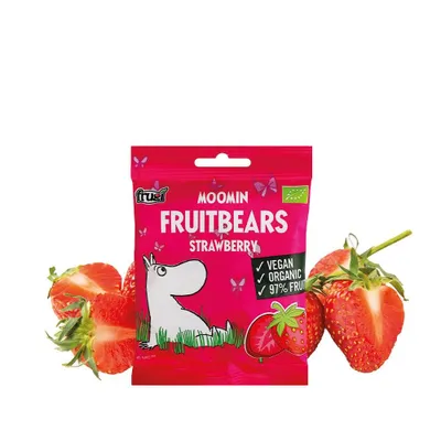 Zdjęcie produktu dla Truskawkowe Żelki Owocowe 40g, Moomin, Muminki