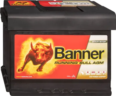 Produktbild von Banner Running Bull Autobatterie 12V 60Ah 56001 AGM