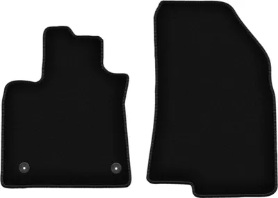 Image de Wielganizator Tapis avant de sol velours sur-mesure pour Dacia Logan III (2021-, berline, kombi) noir, jeu 2 pièces, fixations