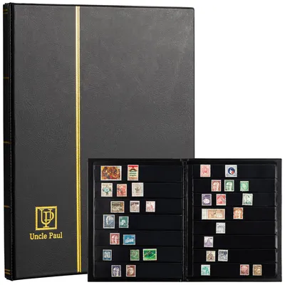 Productafbeelding van Sammelalbum für Briefmarken, gemischte Fächer, 10 Blätter/20 Seiten, für Sammler