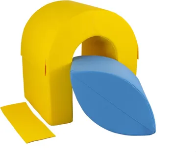 Image de Jeu de 2 blocs de mousse jaune, vert, orange et bleu clair