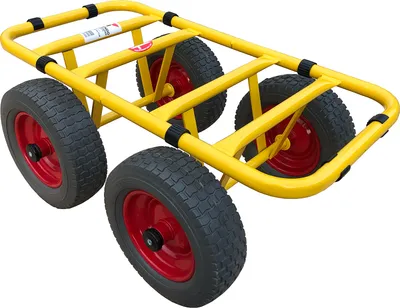 Produktbild von RAVENDO Plattenwagen Lasten Karre Transporthilfe Schwerlast Wagen PolyurethanRad 300kg