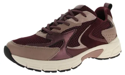 Produktbild von Gabor Damen Halbschuhe Gr. 42 bordeaux aus Rauleder und Mesh mit Schnürung