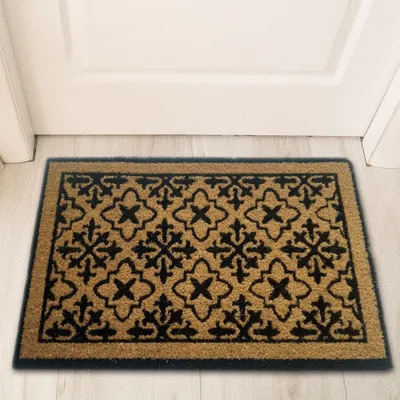 Produktbild von Schuhabstreifer mit Ornamenten - strapazierfähiges Kokos Größe - 60 x 90 cm