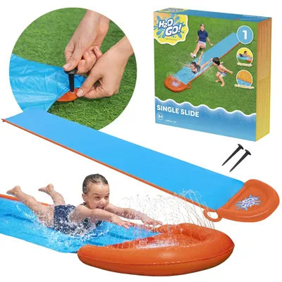 Produktbild von Einzelrutsche für Kinder, aufblasbare Wasserrutsche 4,88 m