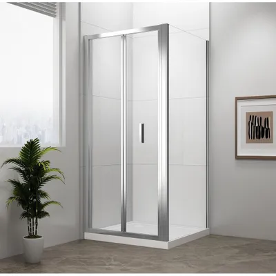 Obrázek produktu pro EASY LINE sprchový kout čtvercový 700x700 mm, skládací dveře, provedení L/R, čiré sklo