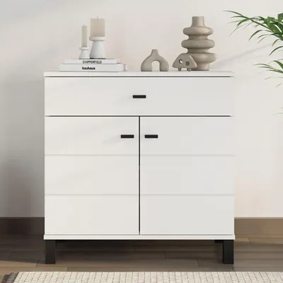 Immagine prodotto di Pisac - Credenza, 77x35x78h cm Bianco, 2 Ripiani