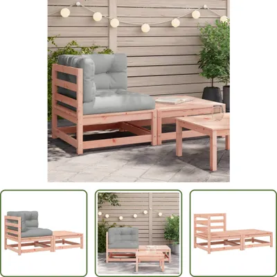 Produktbild von The Living Store Garten-Ecksofa mit Kissen und Hocker