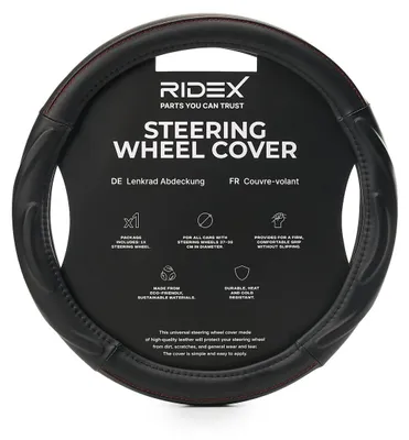 Produktbild von RIDEX 4791A0140 Lenkradbezug Rutschfest Ø37-39cm Schwarz Lenkradhülle
