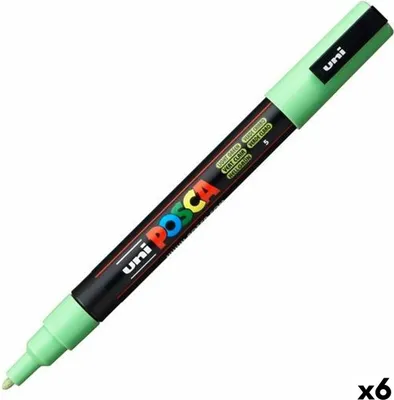 Image de POSCA - POSCA PC3M F vert clair | 1 pièce | 6 pièces