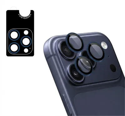 Immagine prodotto di Imoshion, confezione da 2 protezioni in vetro per fotocamera, compatibili con iPhone 17 Pro / 17 Pro Max, colore blu scuro