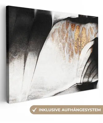 Obrázek produktu pro OneMillionCanvasses® - Plátna - Zlatý - Abstraktní - Design, Nástěnný obraz, Nástěnná dekorace Obývací pokoj, 80x60cm