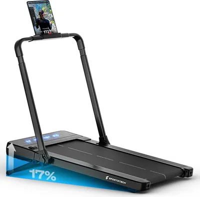 Produktbild von Sportstech Laufband sPad1000 | Treadmill bis 12 km/h | 17% Steigung
