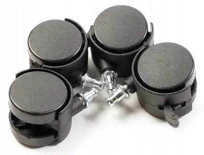 Produktbild von GTV Möbelrollen mit Bremse, Lenkrollen, 40 mm, 4 Stück