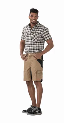 Produktbild von Planam Plaline Shorts sand/schwarz XXL