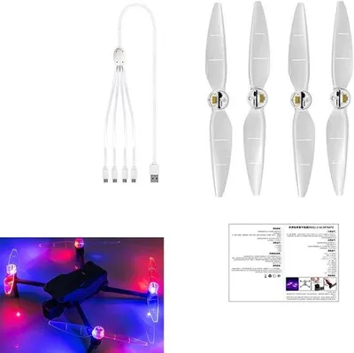 Produktbild von Leise Propeller für Drohne Nachtflug Blitz Paddel Blade Zubehör