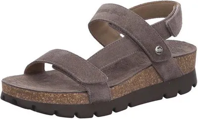 Immagine prodotto di Sandali da donna in pelle nera con protezione in gomma per le dita e suole in gomma – Scarpe estive comode