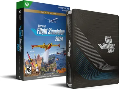 Zdjęcie produktu dla Microsoft Flight Simulator Premium Deluxe Steelbook Codice Digitale PC i Xbox Series X