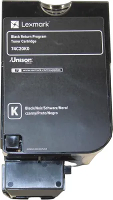 Produktbild von Lexmark 74C20K0 Toner Black -Bulk