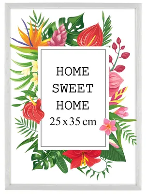 Obrázok produktu pre Rámček na fotky MG Design, biela farba, 25 x 35 cm – vyrobený z prírodného dreva s akrylátovým sklom, určený na zavesenie aj na postavenie, vhodný na fotografie, plagáty a puzzle