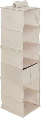 Obrázek produktu pro Závěsný organizér do skříně DRESSY, 6 přihrádek, 30 x 30 x 127 cm