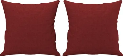 Produktbild von vidaXL Zierkissen 2 Stk. Weinrot 40x40 cm Stoff