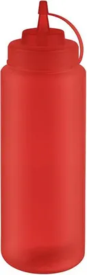 Produktbild von APS 93261 Quetschflasche, Polyethylen, 1.025 ml, Ø 8 cm, Höhe 26,5 cm, Einfüllöffnung Ø 5,5 cm, rot