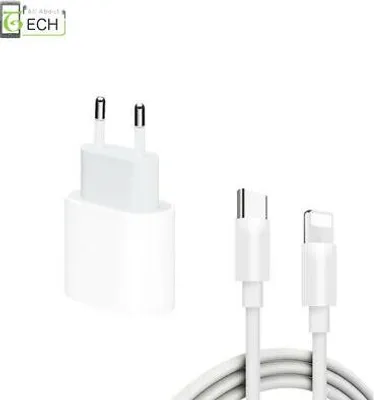 Produktbild von Netzstecker 18W DP mit Ladekabel 1m für iPhone, iPad und iPod Ladegerät