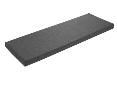 Immagine prodotto di Cuscino per panca 200 x 40 cm, grigio scuro, lato inferiore antiscivolo, cuscino per davanzale, rivestimento lavabile, sleepling