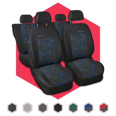 Produktbild von Autositzbezüge Universal Schonbezüge Sitzauflage PKW Schonbezug Polyester Blau