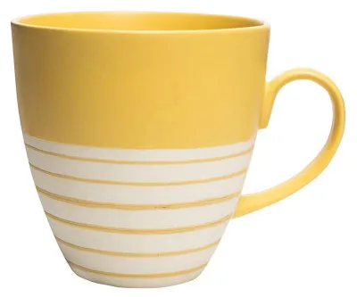 Keramik-Kaffeetasse 500 ml, gelb, spülmaschinengeeignet