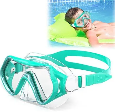 Produktbild von Schwimmbrille 180° Panorama, Anti-Beschlag, Leckfreie Schwimmbrille für Kinder 4-15 Jahre